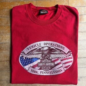 Harley Davidson Red York T-Shirt | XL